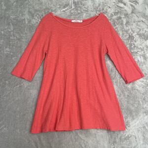 Taos Ready Trading Top Womens Small Linen Blend Tunic Boho Shirt Lagenlook READ